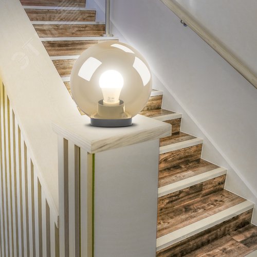 Светильник на опору/кронштейн НТУ 01-60-203 шар золотистый IP44 Е27 max60Вт d200mm - фото 9