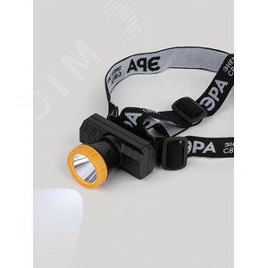 Фонарь налобный светодиодный 3Вт 135Лм IP40 SMD 2 режима аккумуляторный GA-802 - фото 5