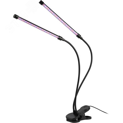 Светильник светодиодный для растений на прищепке красно-синего спектра 20 Вт FITO-20W-АLED-RB - фото 9