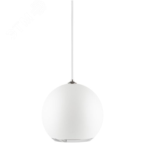 Светильник подвесной потолочный PL32 WH/CH MR16 GU10 круг белый, хром - фото 4