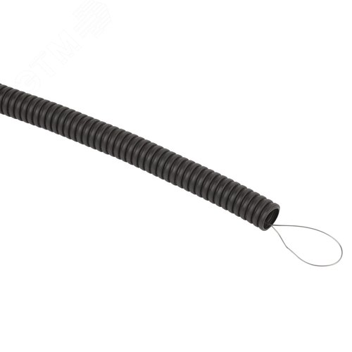 Изображение товара Труба гофрированная FRHF GOFR-20-100-FRHF черная безгалогенная трудногорючая d20 с зондом 100м (шт)