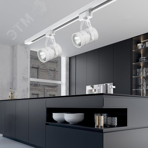 Светильник светодиодный трековый на шинопровод TR3 - 10 WH 10 Вт белый COB (30/360) - фото 6