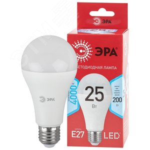 Лампа светодиодная E27 25 Вт груша нейтральный RED LINE LED A65-25W-840-E27 R Е27 /