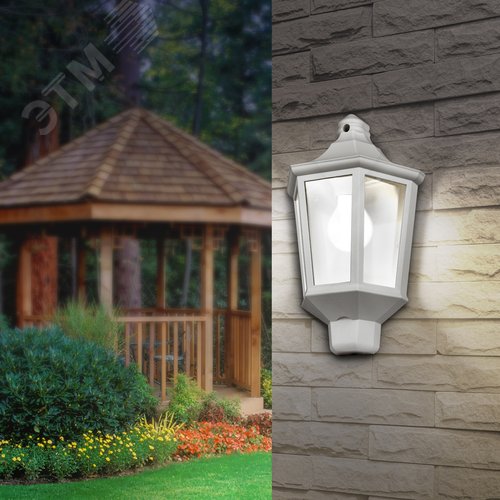 Светильник садово-парковый НБУ 60Вт 06-60-003 Ника белый прозрачный - фото 12