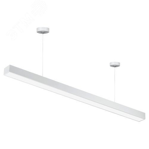 Светильник LED Geometria Block SPO-116-W-40K-024 24 Вт 4000K 1750Лм IP40 1200х70х50 белый подвесной драйвер внутри - фото 3