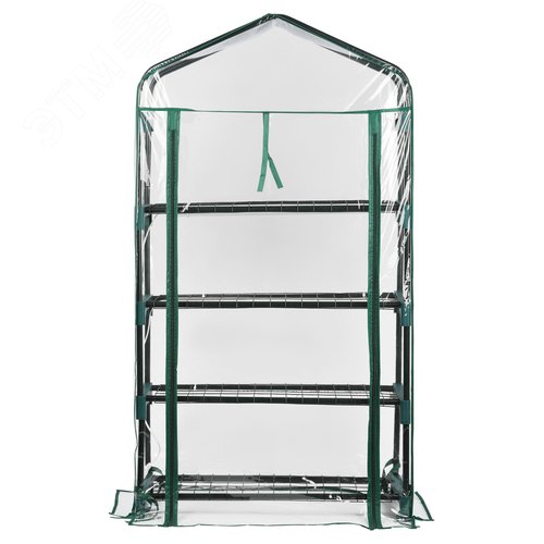 Теплица GREEN APPLE GA-House-4 со светильниками в комплекте 4 яруса 1250х690х300 мм - фото 5