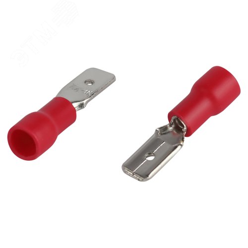 Изображение товара Разъем плоский NO-225-129 РпИп 1.25-5-0.8 изолированный «вилка» (упаковка 50 штук) (уп)