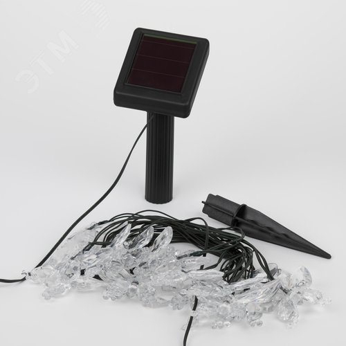 Гирлянда садовая на солнечной батарее Бабочки 20 LED 5,8 метра ERASF22-15 - фото 6