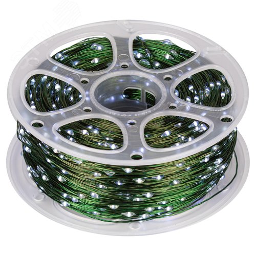 Гирлянда Нить, холодный свет, 50 м, 500 microLED, IP44, 220В ENIN-2000W - фото 2