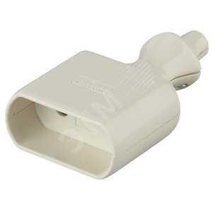 Изображение товара Розетка кабельная б/з 10A прямой ввод белая (10/200 /7200) R2 (шт)