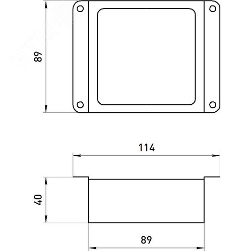 Светильник светодиодный 36Вт 4000К 3420Лм IP40 89x89x40 черный грильято 100х100 6 штук SPO-646-3-4K-B6 - фото 12
