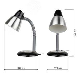 Светильник настольный черный N-115-E27-40W-BK - фото 8