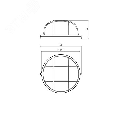 Светильник под лампу с цоколем Е27 НБП 03-60-002 - фото 5
