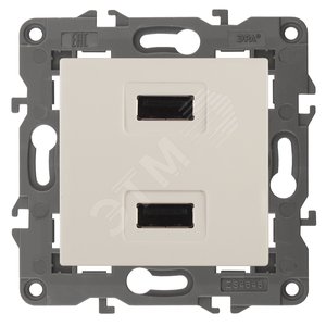 Изображение товара Устройство зарядное USB, 5В-2100мА, Эра Elegance, сл.кость, 14-4110-02 (шт)