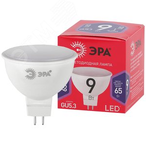 Лампа светодиодная LED MR16-9W-865-GU5.3 R (диод, софит, 9Вт, хол, GU5.3) (10/100/3600)