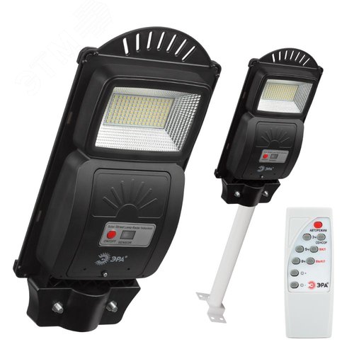 Светильник консольный на солнечной батарее, SMD, с кронштейном, 20W, с датчиком движения, ПДУ, 400lm, 5000К, IP65 - фото 6