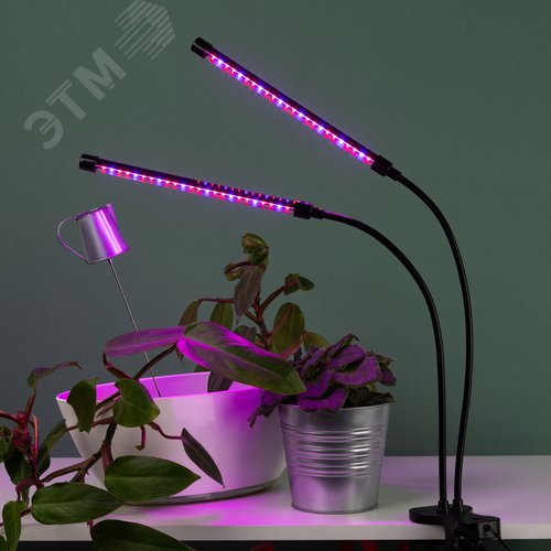 Светильник светодиодный для растений на прищепке красно-синего спектра 20 Вт FITO-20W-АLED-RB - фото 11