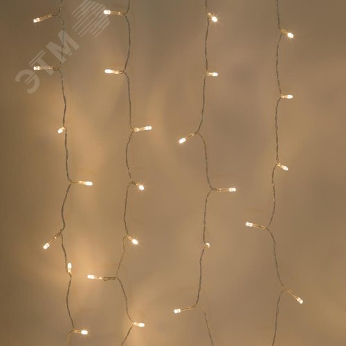 Гирлянда садовая на солнечной батарее Занавес 1,5*1,5 метра, 192 LED ERASF22-41 - фото 2