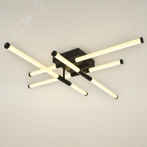 Светильник светодиодный потолочный ДПБ-72Вт 3000К/6000К Модерн Fliss CLL 1 72W RC BK с ду - фото 2