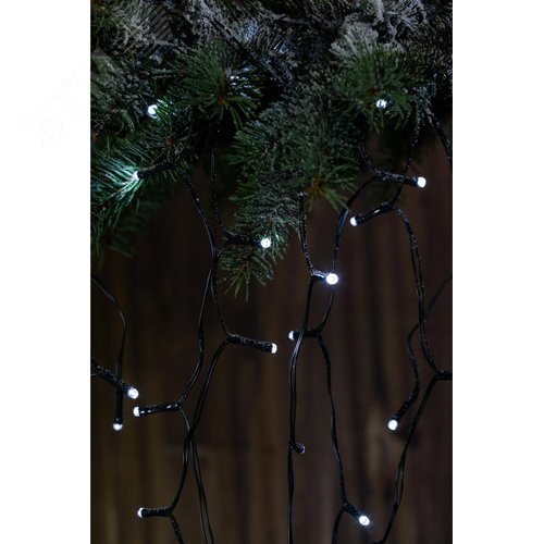 Гирлянда садовая ERASF22-29 Бахрома на солнечной батарее холодный свет 3.8х0.5 м - фото 10