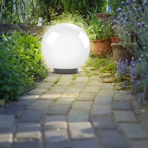 Светильник на опору/кронштейн НТУ 02-100-301 шар белый опаловый призма IP44 Е27 max100Вт d300mm - фото 6