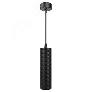 Изображение товара Светильник подвесной (подвес) PL20 BK MR16 GU10 потолочный цилиндр черный (шт)