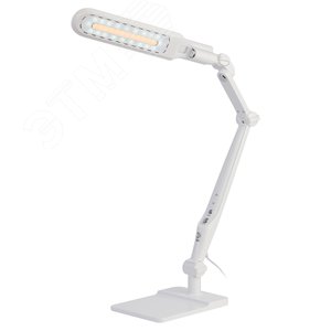 Светильник настольный светодиодный NLED-497-12W-W на струбцине и с основанием белый - фото 9