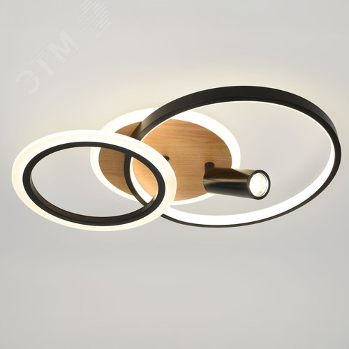 Светильник светодиодный потолочный ДПБ-85Вт 2700Лм Модерн Rondo CLL-1-85-RC BK - фото 2