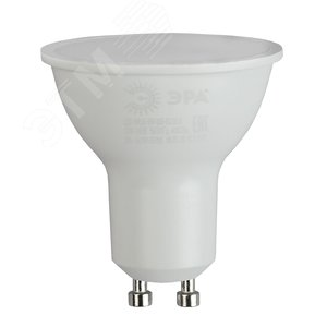 Лампа светодиодная LED 5 Вт 400Лм 6500К софит холодный GU10 220-240В LED MR16-5W-865-GU10 Red Line - фото 3