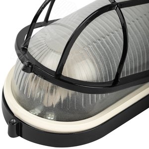 Светильник НБП 04-60-002 Акватермо алюминий/стекло решетка IP54 E27 max 60Вт 212х105 черный - фото 6