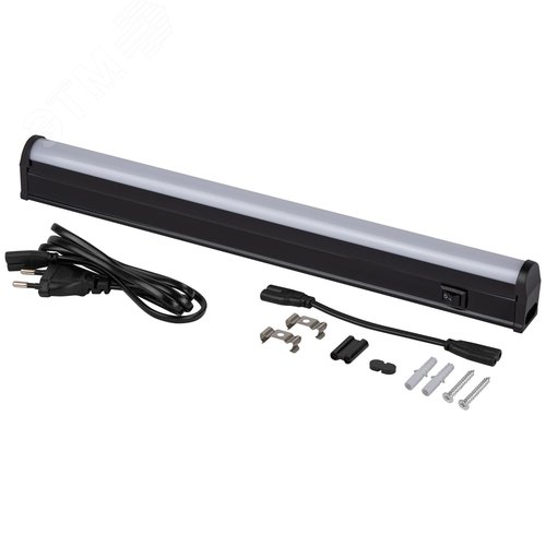 Светильник светодиодный линейный 4 Вт 4000K L 314 мм с выключателем черный LLED-01-04W-4000-B - фото 8