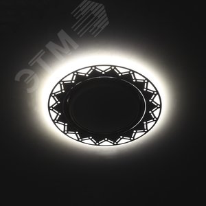 Светильник точечный декоративный cо светодиодной подсветкой GX53, белый/белый DK LD27 WH/WH - фото 3