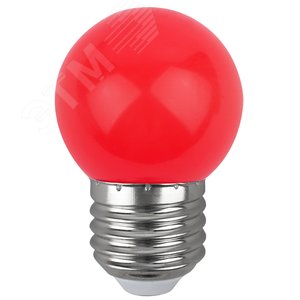 Лампа светодиодная для Белт-Лайт диод. шар, красн., 4SMD, 1W, E27 ERARL45-E27 LED Р45-1W-E27 Б0049575 ЭРА - 2