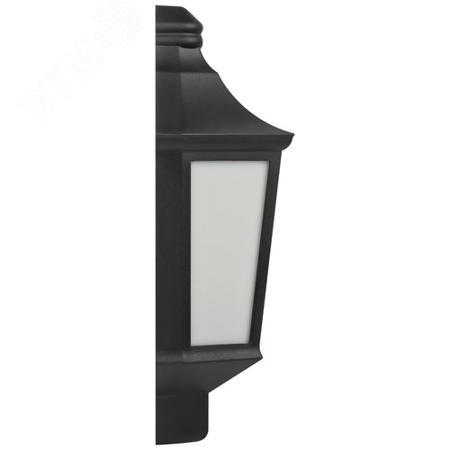 Светильник садово-парковый НБУ 60Вт 06-60-003 Ника черный белое основание матовый - фото 3