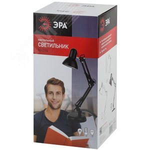 Светильник настольный черный N-214-E27-40W-BK - фото 2