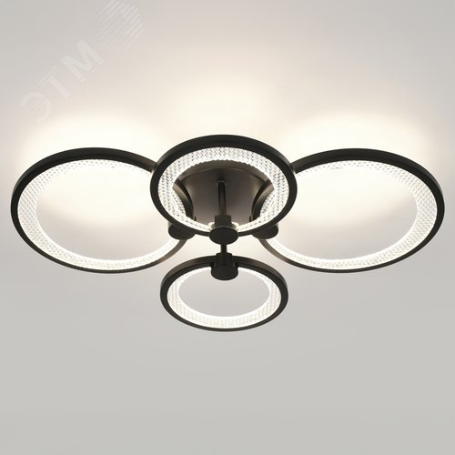 Светильник светодиодный потолочный ДПБ-78Вт 3844Лм Модерн с ДУ Odry CLL-1-78-RC BK - фото 2