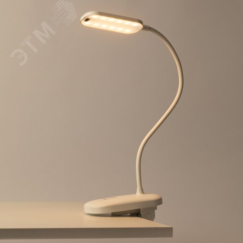 Светильник настольный светодиодный аккумуляторный на прищепке 6Вт белый NLED-525-6W-W - фото 11