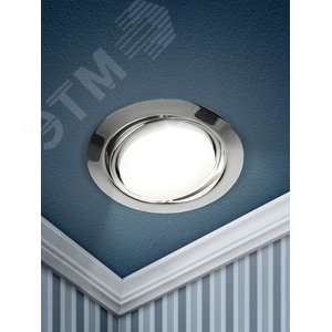 Светильник под лампу Gx53 поворотный, 220V, 13W, хром KL35 A CH /1 - фото 2