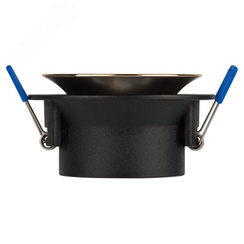 Светильник встраиваемый декоративный KL103 BK/GD MR16 GU5.3 черный золото - фото 4