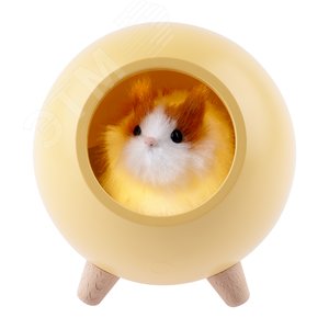 Ночник детский - светильник светодиодный NLED-468-1W-Y хомяк желтый - фото 5