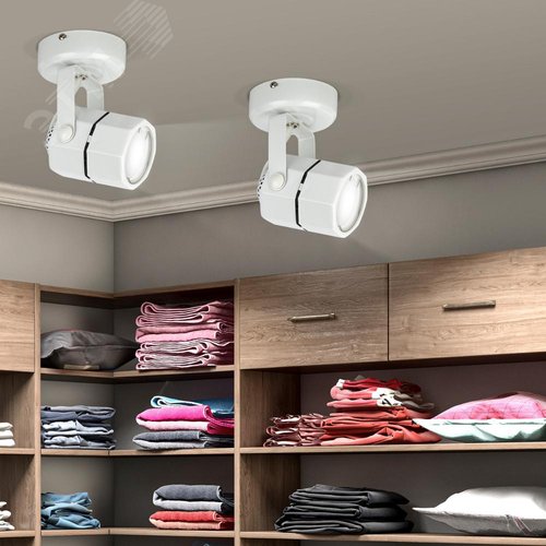 Светильник Накладной, белый OL2 GU10 WH (50/900) - фото 10