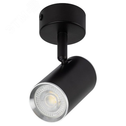 Светильник настенно-потолочный спот OL35 BK MR16 GU10 IP20 черный, хром - фото 3