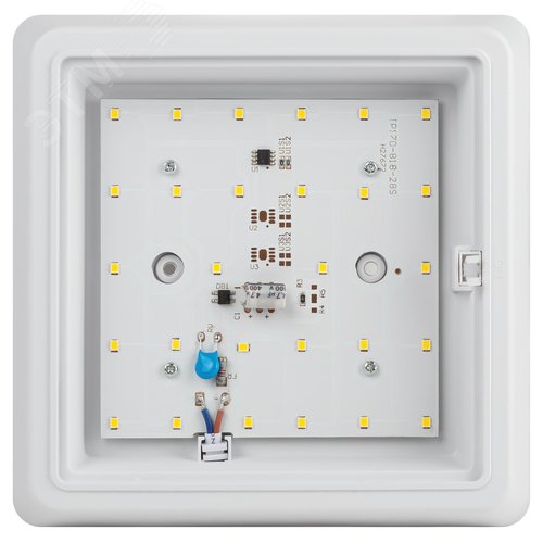 Светильник ЖКХ светодиодный SPB-302-2-4K-15 IP40 15 Вт 1200 Лм 4000К акустический датчик квадрат накладной - фото 5