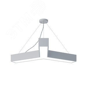 Светильник светодиодный Geometria Igrek SPO-142-W-40K-044 44Вт 4000К 3000Лм IP40 800х800х80 белый подвесной - фото 1