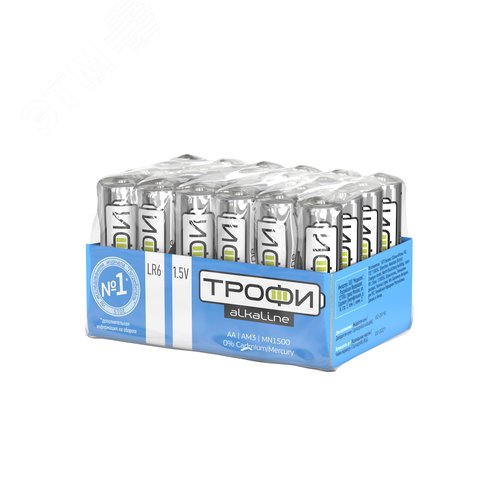 Батарейка Трофи LR6-24 bulk ENERGY POWER Alkaline (24/720/21600) - фото 2