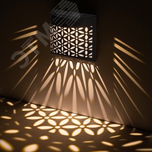 Светильник уличный ERAFS024-01 на солнечной батарее настенный Лепестки - фото 1