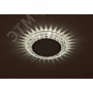 Светильник точечный декоративный cо светодиодной подсветкой Gx53, прозрачный DK LD24 SL/WH - фото 3