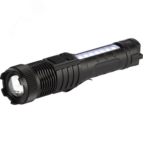 Фонарь светодиодный UA-401 универсальный аккумуляторный 3 Вт LED + 3 Вт COB оптический Zoom 3 режима магнит type C - фото 4