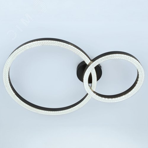 Светильник светодиодный потолочный ДПБ-78Вт 3000К/6000К Модерн Bloom CLL-1 78W RC BK с ДУ - фото 4