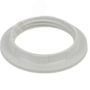 Кольцо для патрона E27, пластик, белое (100/1000/9000)